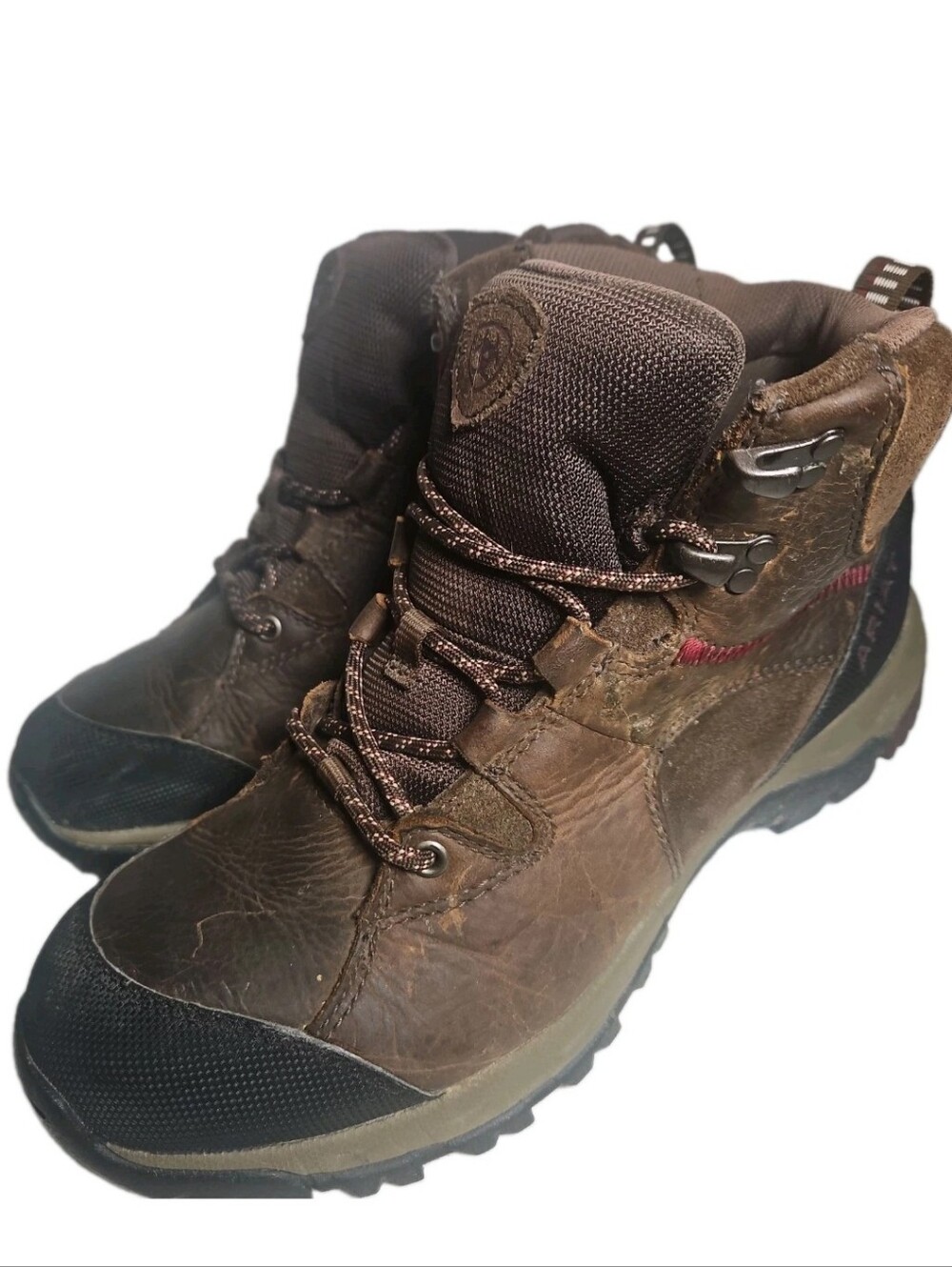 Ariat Womens Skyline Mid Waterproof Hiking Boots Sz9.5B Brn Leather H2O Trail[8B